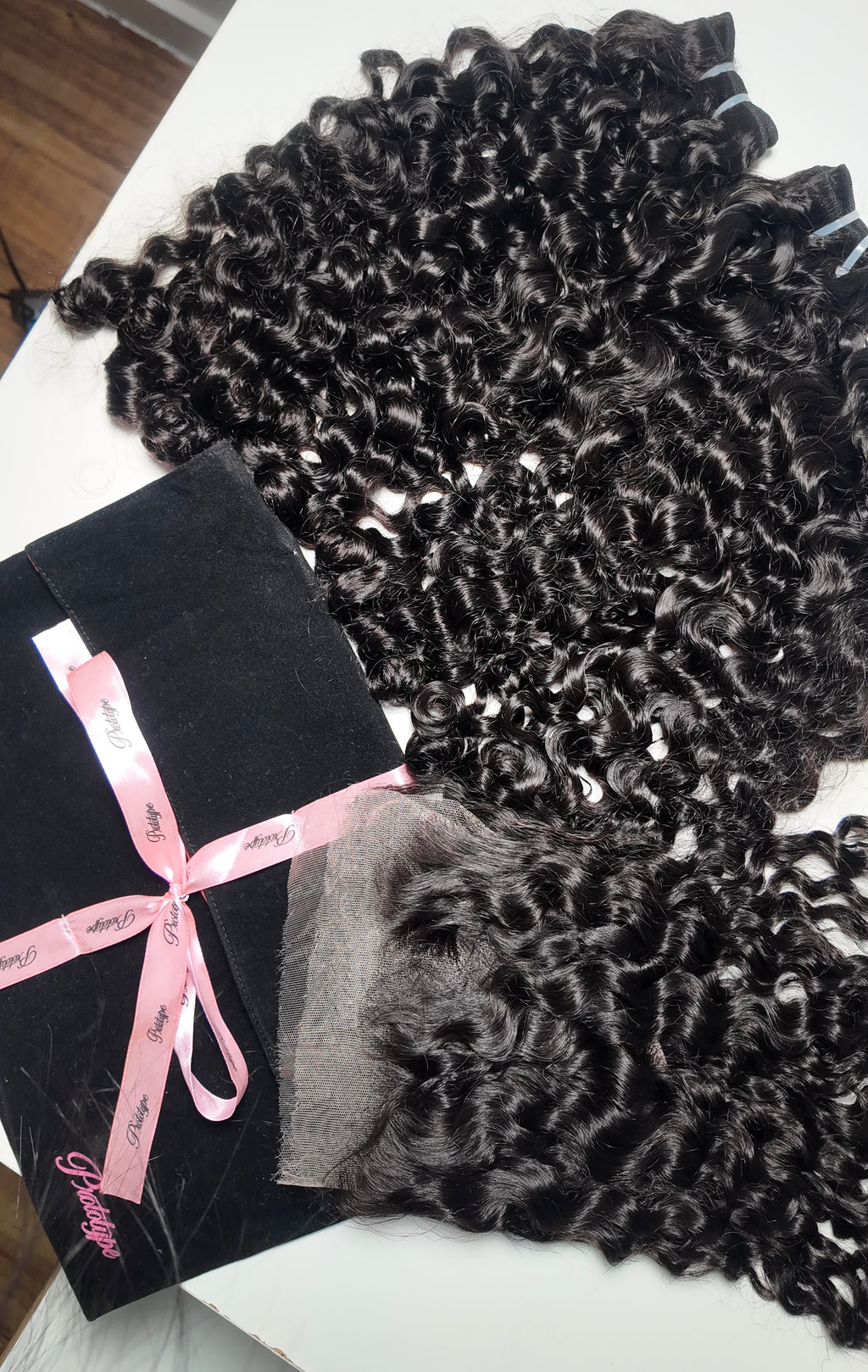 Raw Indian Curly BUNDLES + 13×4 HD FRONTAL